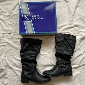 White Mountain Boots WIDE CALF sz 7.5, NWT